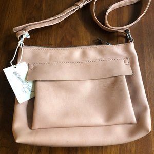 Millennial pink crossbody purse